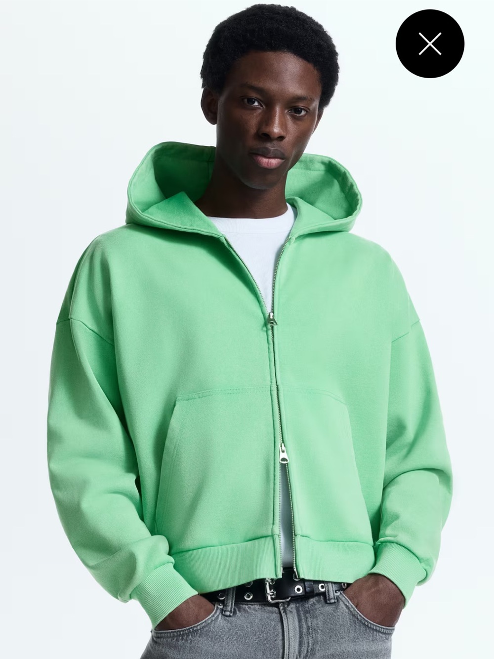 H&M OVERSIZED-FIT HOODED JACKET